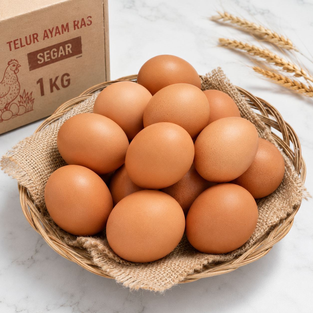 Telur Ayam Segar Dawung Isi Satu Kilogram
