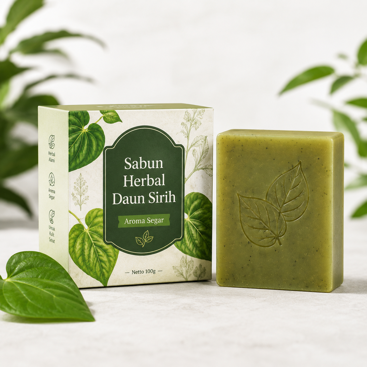Sabun Herbal Daun Sirih Aroma Segar